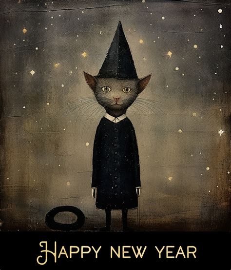 New Year Magician Cat Art Free Stock Photo - Public Domain Pictures