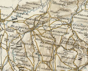 History of Oswaldtwistle, in Hyndburn and Lancashire | Map and description