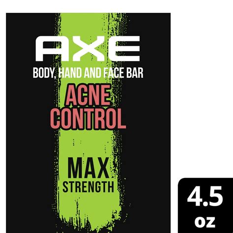 Axe Body, Hand and Face Soap Bar, Acne Control, 4.5 Oz - Walmart.com ...