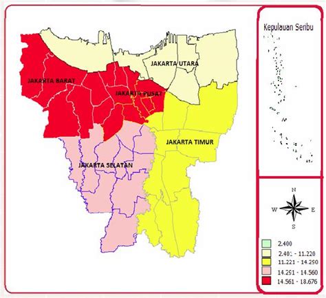 Population Density Indonesia 2010 Jakarta Province