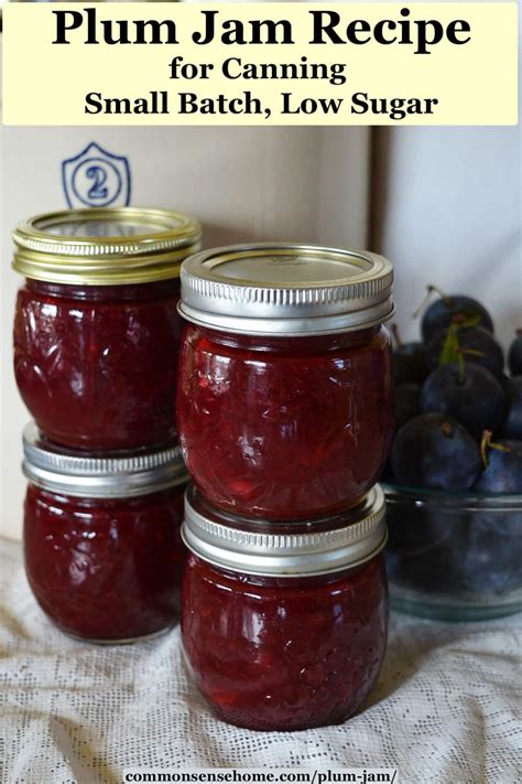 Plum Jam with Walnuts and Rum - Small Batch, Low Sugar