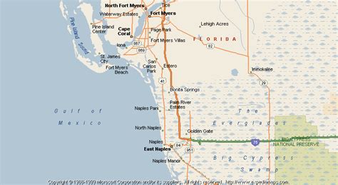 Map of Bonita Springs