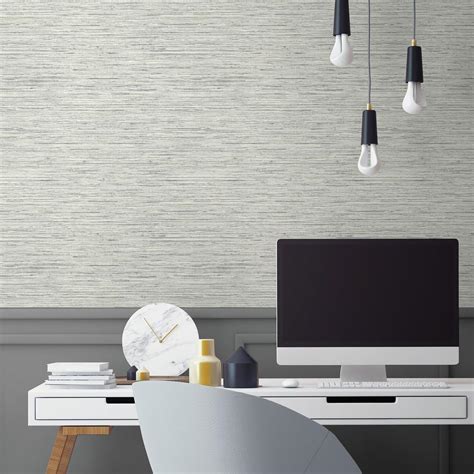 GRASSCLOTH GREY PEEL & STICK WALLPAPER |Peel And Stick Decals |The ...