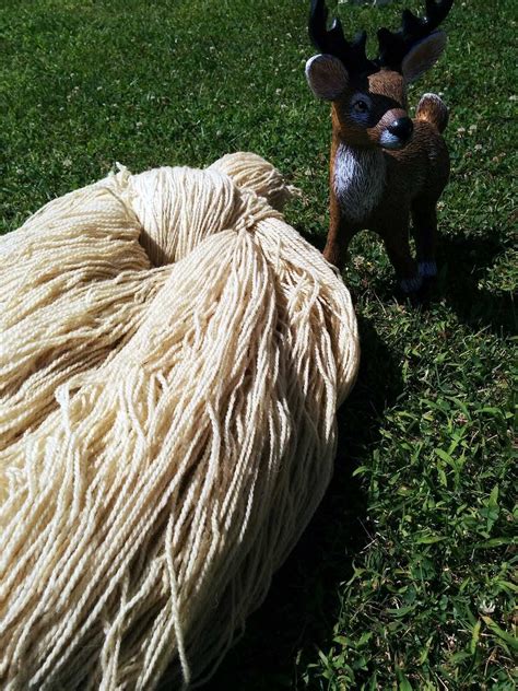 Natural Merino Wool Yarn Undyed White Color Rustic but Not - Etsy