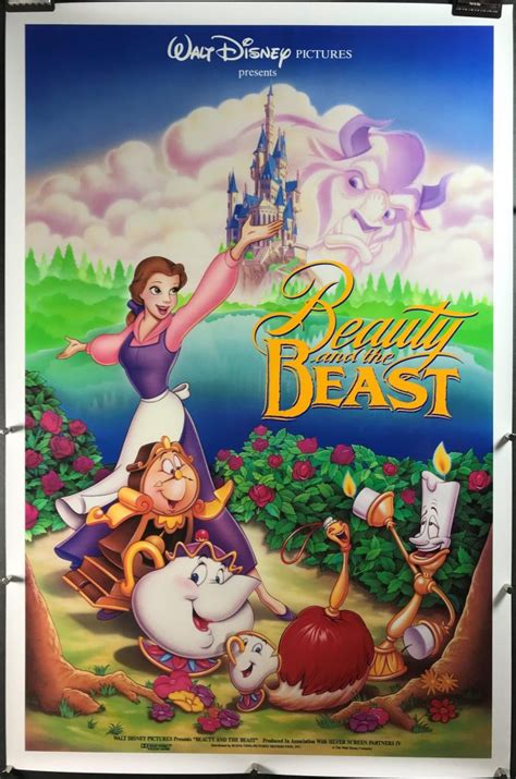 BEAUTY AND THE BEAST, Original Vintage Walt Disney Movie Poster - Original Vintage Movie Posters