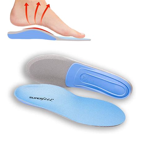 Superfeet BLUE Insoles, Professional-Grade Orthotic Insert for Medium Thickness and Arch, Unisex ...