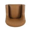 Modern Accent Chair Caramel Faux Leather - Homepop : Target