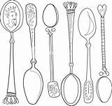 Spoon coloring pages To Download And Print For Free sketch template