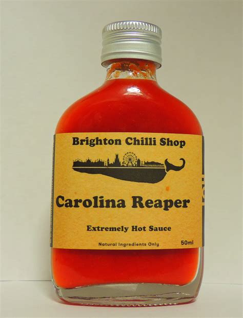 Mini Carolina Reaper hot sauce 50ml - Brighton Chilli Shop