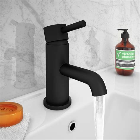 Arezzo Round Matt Black Tap Package (Bath + Basin Tap) | Victorian ...