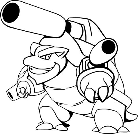 Free Blastoise Coloring Pages Collection - Free Pokemon Coloring Pages