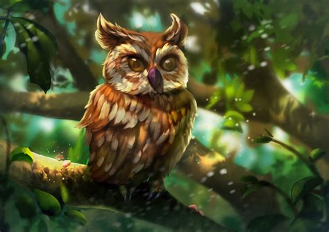 Owl Art Wallpaper