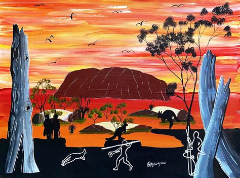 Uluru Dreaming – Jason Ridgeway - DNAAG Aboriginal Art Gallery