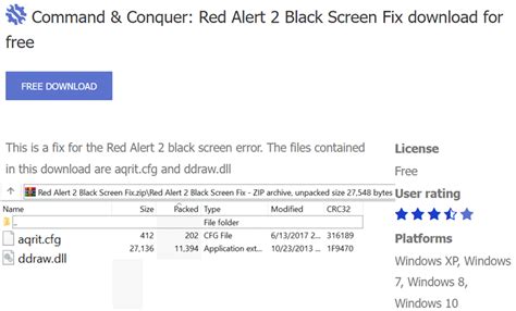 Red alert 2 black screen windows 10 fix - plmvirgin