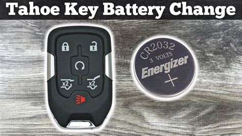 2015 - 2020 Chevy Tahoe Key Fob Battery Change - How To Remove Replace Chevrolet Remote ...