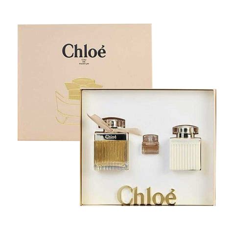 CHLOE FLEUR DE PERFUME XMAS SET (Chloe Fleur de Parfum EDP,75ml + Body Lotion, 100ml + Miniature ...