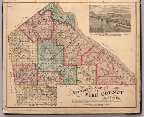 Sectional Map of Pike County, Missouri. : Brink, W.R. : Free Download ...