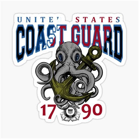 "United States Coast Guard" Sticker for Sale by FantasySkyArt | Redbubble