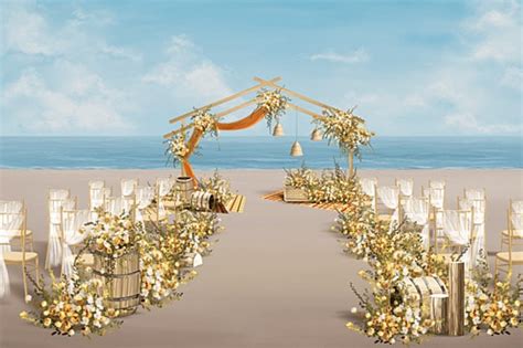 Top 63+ imagen wedding background beach - Thpthoanghoatham.edu.vn