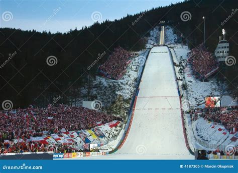 The World Cup Ski Jumping editorial image. Image of polish - 4187305