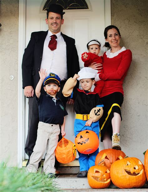 Popeye Family Costumes in 2020 | Family costumes, Family halloween costumes, Costumes