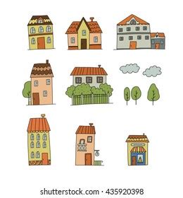 Cartoon City Landscape Stock Vector (Royalty Free) 435920398 | Shutterstock