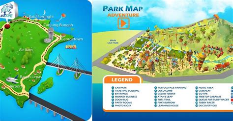 Penang Escape Theme Park Map