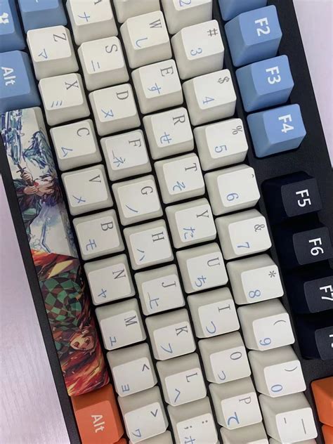 Demon Slayer Anime Keycaps Hot Swap Mechanical Keyboard | Anime Keycaps