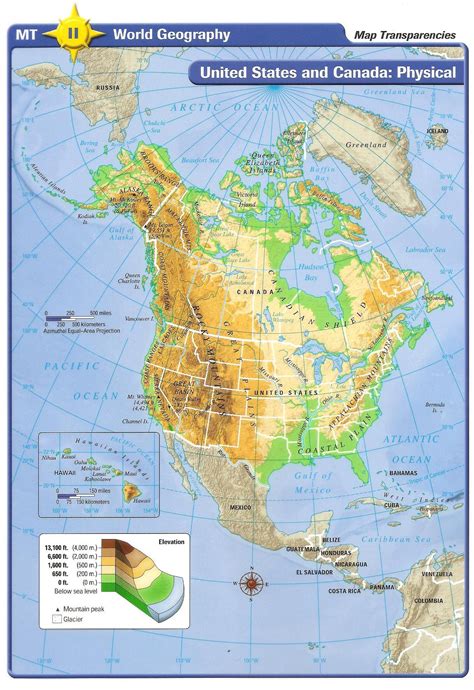 Download Physical Map Usa And Canada Free Vector - Www