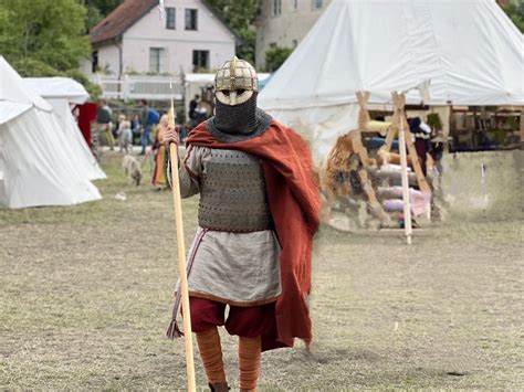 Vendel Helmet at Medeltidsveckan in Visby, Sweden