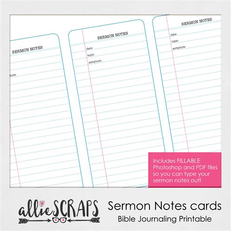 Sermon Notes Template | Sample Design Layout Templates