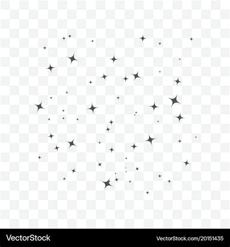 Stars on sky icon transparent background Vector Image