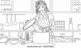 41585 Coloring Book Kitchen Images Stock Photos & Vectors  Shutterstock sketch template