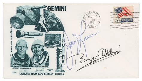 Gemini 12 Signed 'Launch Day' Cover | RR Auction