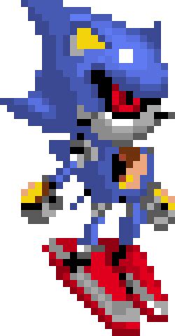 METAL SONIC (with red eyes) 2.0 | Pixel Art Maker