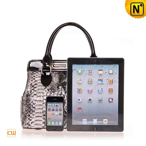 Women Python Handbags Gray CW310811 | CWMALLS