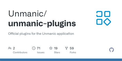 GitHub - Unmanic/unmanic-plugins: Official plugins for the Unmanic application