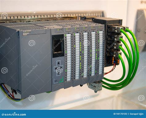 High Technology Industrial Machine Control by PLC Programing Log Stock Image - Image of ...