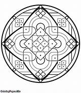 Inside square mandala Online coloring Page  Coloring Pages sketch template
