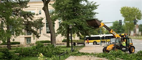 UI campus cleans up after Monday’s derecho storm downs trees, damages ...