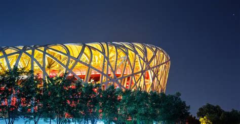 Beijing Olympic Stadium at Night Editorial Stock Photo - Image of view, night: 5981623