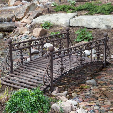 Windsor 6-ft. Metal Garden Bridge | www.hayneedle.com | Dream garden, Garden bridge, Backyard garden