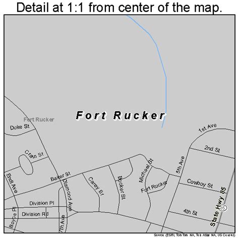 Fort Rucker Alabama Street Map 0127640