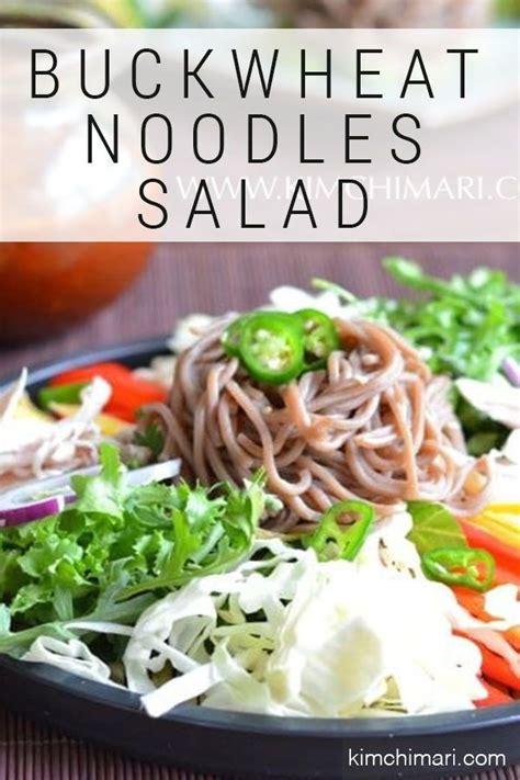 Buckwheat Noodles Salad (Makguksu) | Recipe | Buckwheat noodles, Noodles, Korean noodles