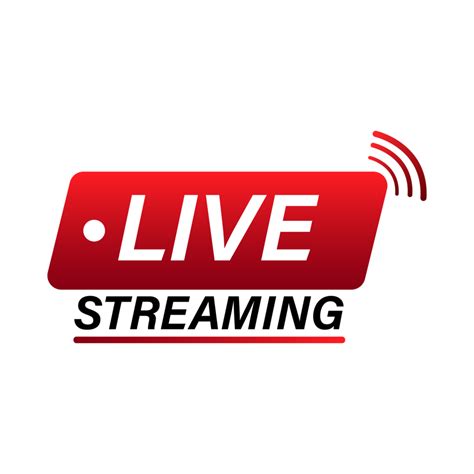 Live streaming icon PNG for the broadcast system. Live streaming icon design with red and white ...