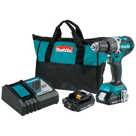 MAKITA, 18V, Compact Premium, Cordless Hammer Drill Kit - 52YW65|XPH12R - Grainger