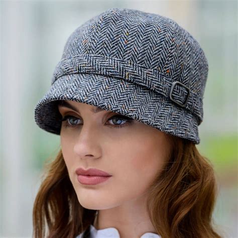 Ladies’ Tweed Flapper Cap – Gray Herringbone | Флисовые шляпы, Выкройка ...