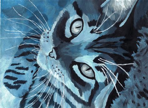 Monochromatic Blue Kitty by Ash-335 on DeviantArt