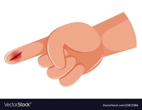 Isolated hand open wound Royalty Free Vector Image Wind Cartoon ...