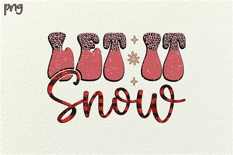 Let It Snow Retro Sublimation DESIGN Graphic by BD_Graphics Hub · Creative Fabrica